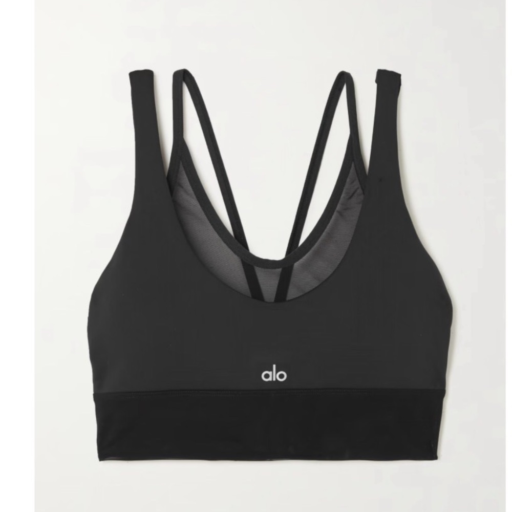ALO Yoga Airlift Double Trouble Mesh-Back Sports Bra - NEVER WORN